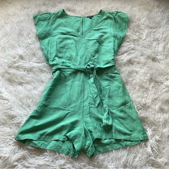 Ann Taylor Pants & Jumpsuits Ann Taylor Linen Romper Poshmark